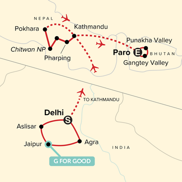 itinerary map