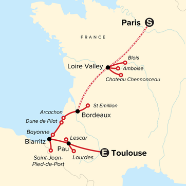 itinerary map