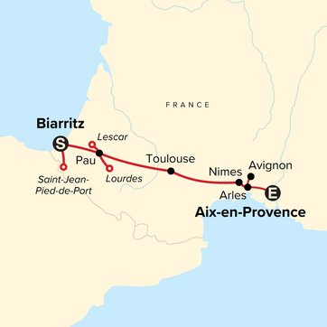 itinerary map