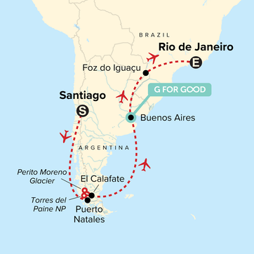 itinerary map