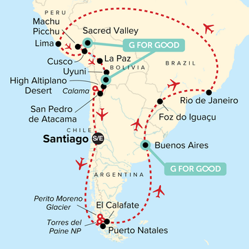 itinerary map