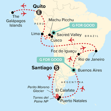 itinerary map