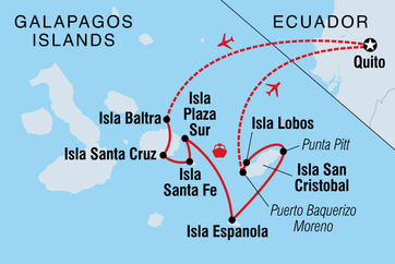 itinerary map