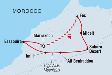 itinerary map