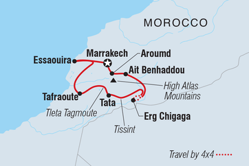 itinerary map