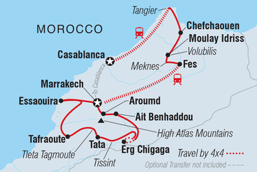 itinerary map