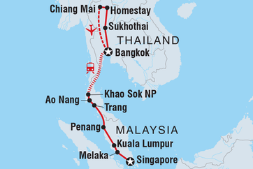 itinerary map