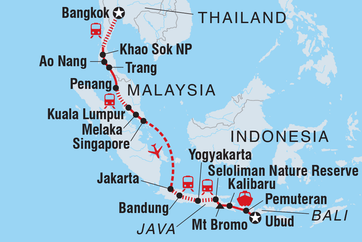 itinerary map