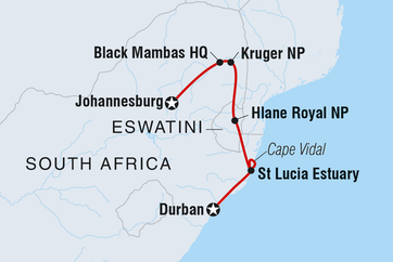 itinerary map