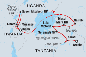itinerary map