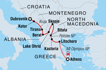 itinerary map