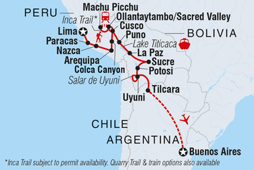 itinerary map