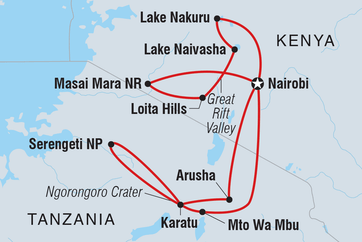 itinerary map