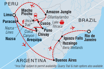 itinerary map