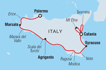 itinerary map