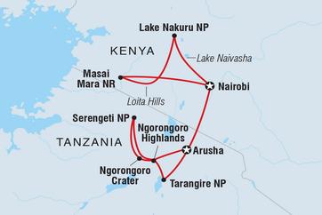 itinerary map