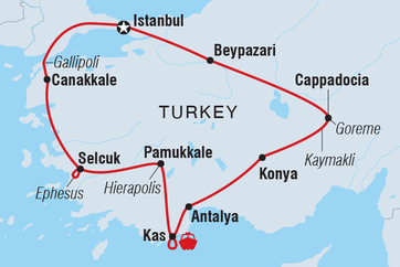 itinerary map