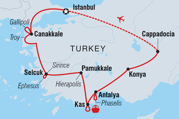 itinerary map