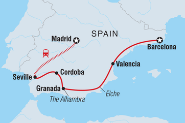 itinerary map