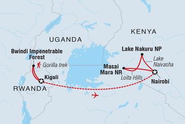 itinerary map