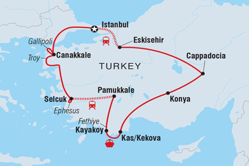 itinerary map