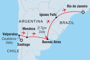 itinerary map