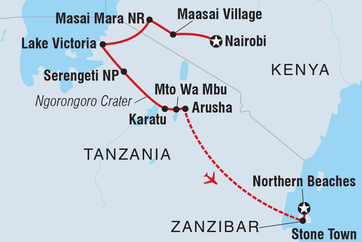 itinerary map