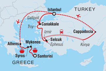 itinerary map
