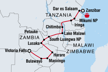 itinerary map