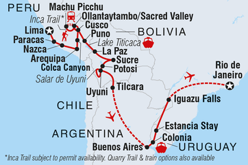 itinerary map