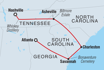 itinerary map