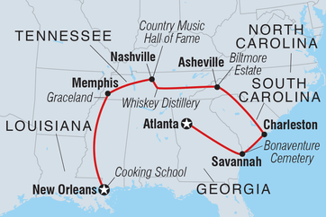 itinerary map