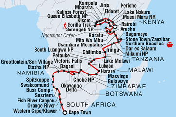 itinerary map