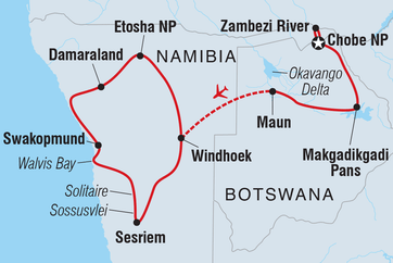 itinerary map