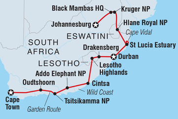 itinerary map