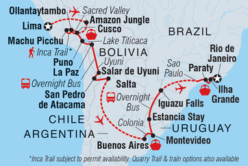 itinerary map