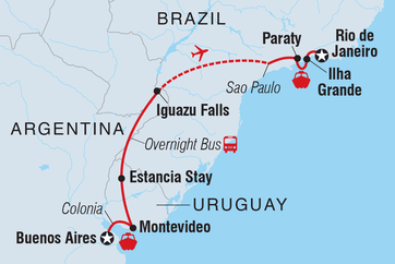 itinerary map