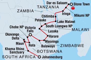 itinerary map