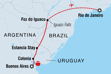 itinerary map