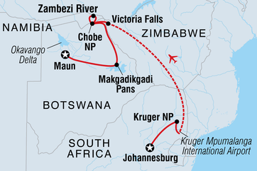 itinerary map
