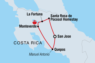 itinerary map