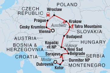 itinerary map