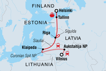 itinerary map