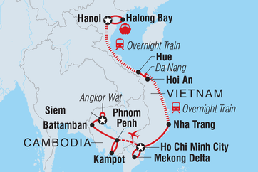 itinerary map