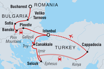 itinerary map