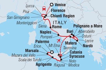 itinerary map