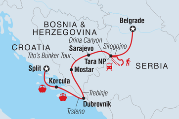 itinerary map