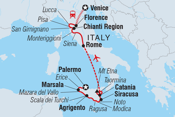 itinerary map