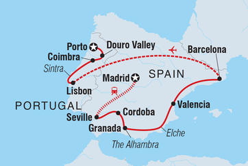 itinerary map