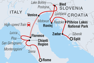 itinerary map